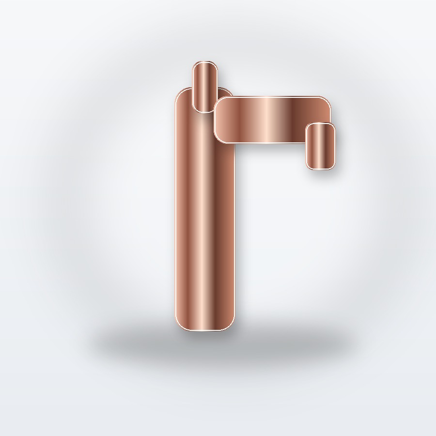 Rose Gold Vessel Mixer
